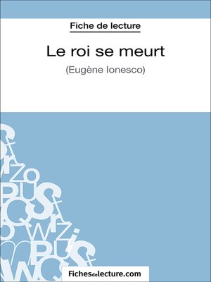 cover image of Le roi se meurt